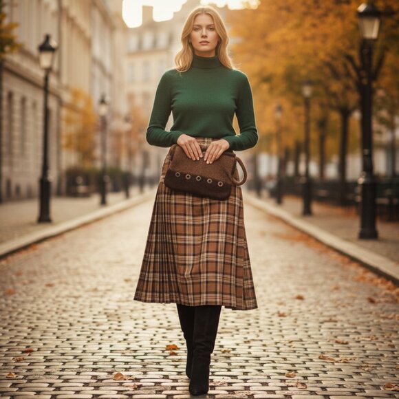 Handmade Felted Wool Shoulder/Clutch Bag Warm Brown | Unique Artisan Piece - Picture 4 of 11